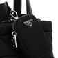 Re-Nylon Padded Tote Bag - Black
