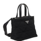 Re-Nylon Padded Tote Bag - Black