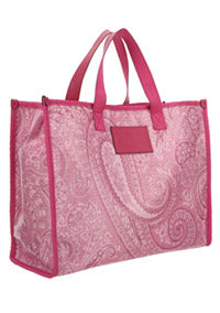 Liquid Paisley Medium Shopping Bag - Pink