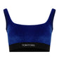 Stretch Velvet Bralette - Yves Blue