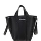 Everyday XS North-South Shoulder Tote Bag In Grained Calfskin - Black