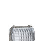 Quilted Metallic Leather Mini Lola Bag - Silver