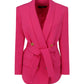 Double-breasted Blazer - Fuchsia