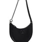Mini Vlogo Signature Grainy Calfskin Hobo Bag - Black