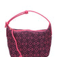 Small Cubi bag in Anagram Jacquard and Calfskin - Pink