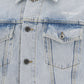 Diagonal Tab Slim Denim Jacket