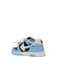 Out of Office Calf Leather Sneakers - Blue/Black/White