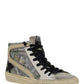 Slide Sneakers - White / Silver