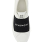 Sneakers In Leather With Givenchy Webbing - Black / White