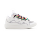 Leather Curb Sneakers - White