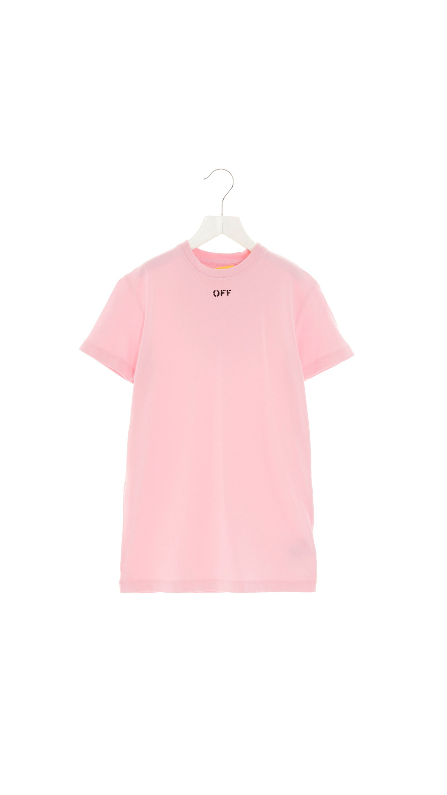 Kids Logo Cotton T-Shirt Dress - Pink