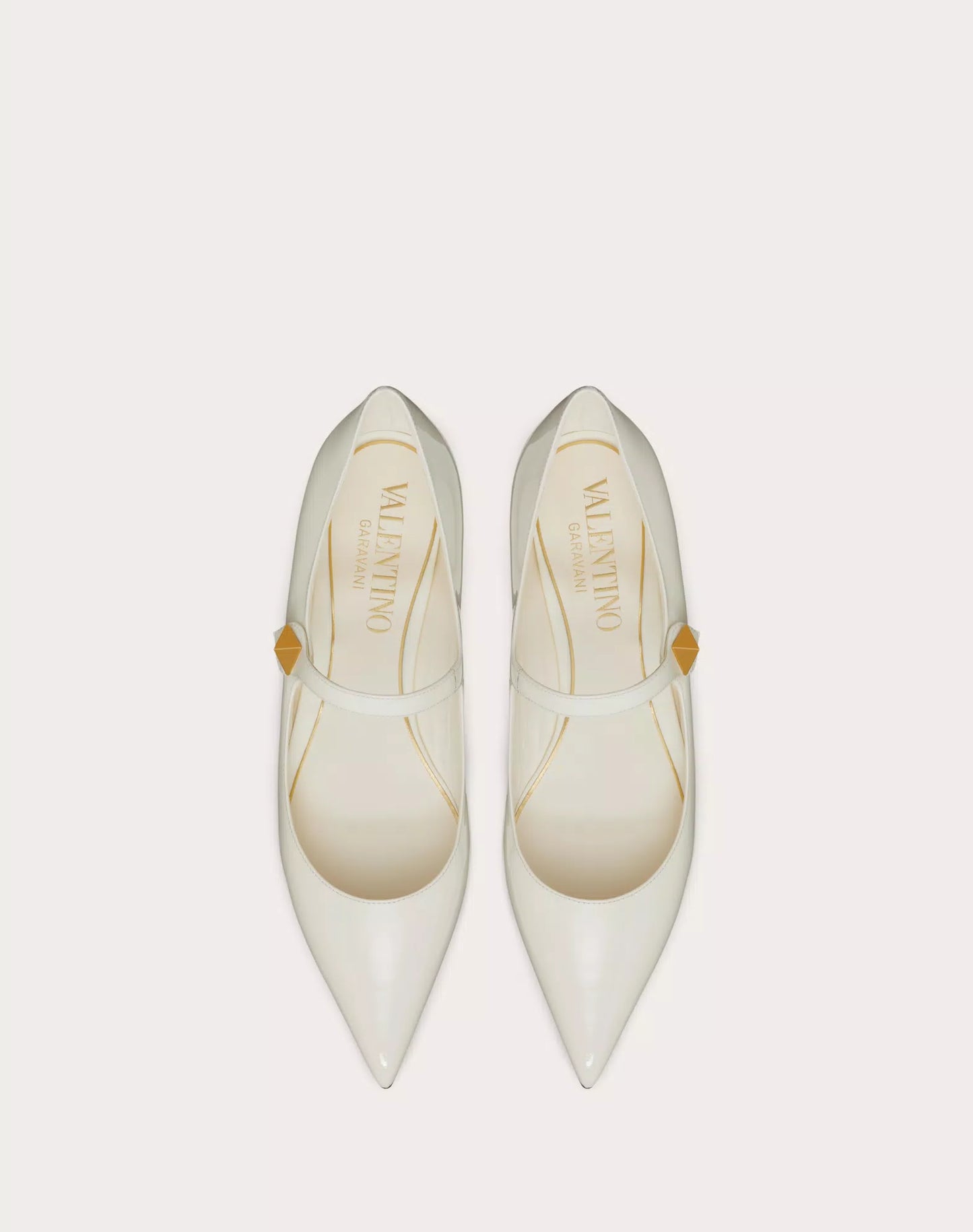 Tiptoe Patent Leather Ballet Flat - Ivory