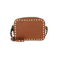 Small Rockstud Calfskin Crossbody Bad - Tan.
