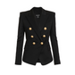 Classic Double Breasted Blazer - Black
