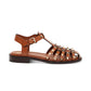 Rockstud Cage Sandals - Saddle Brown