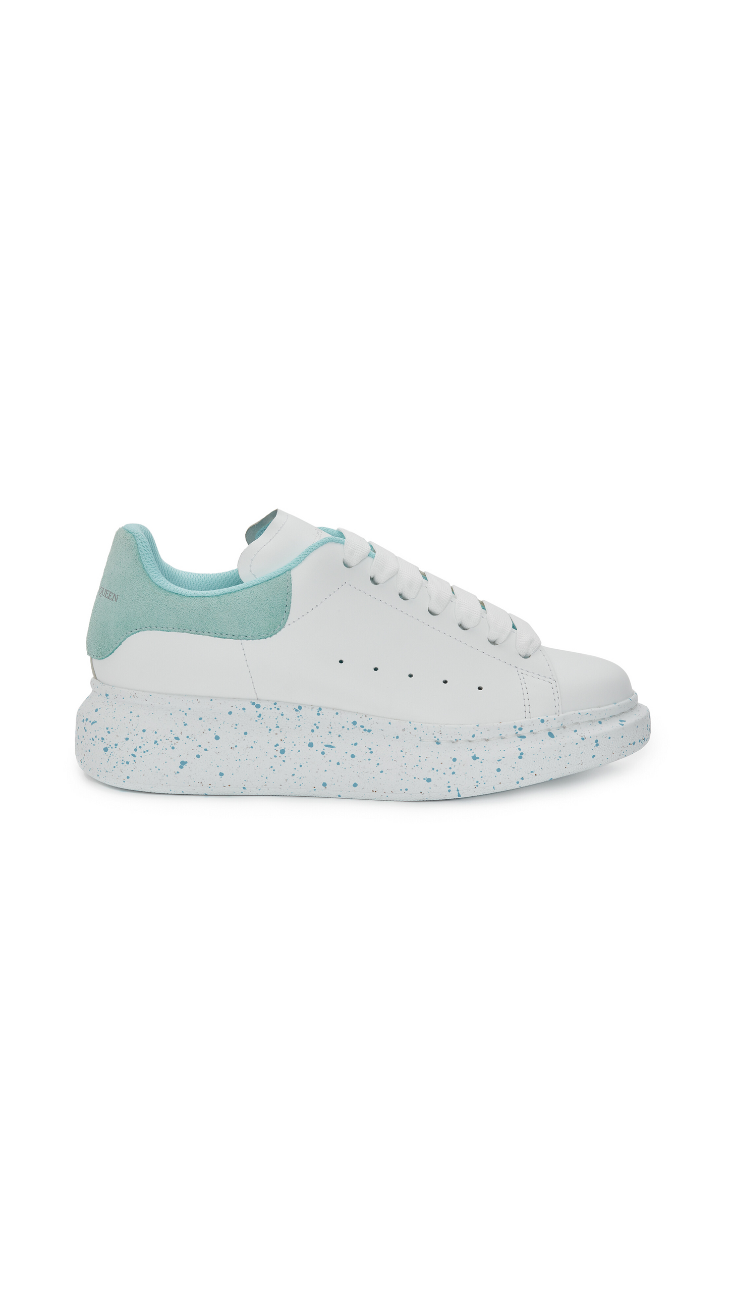 Oversized Sneaker - White / Aquamarina