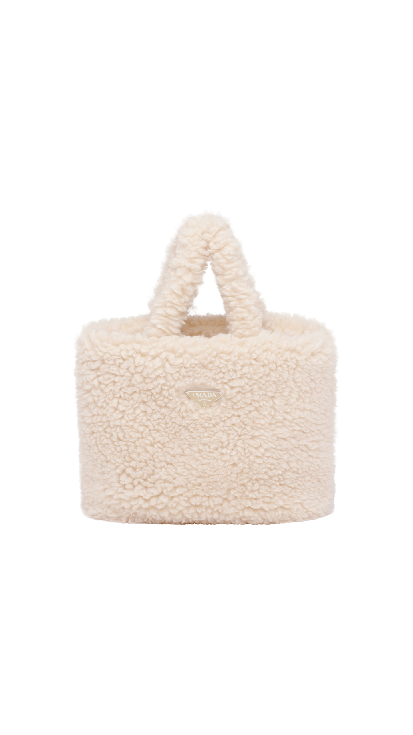 Wool and Cashmere Tote Bag - White