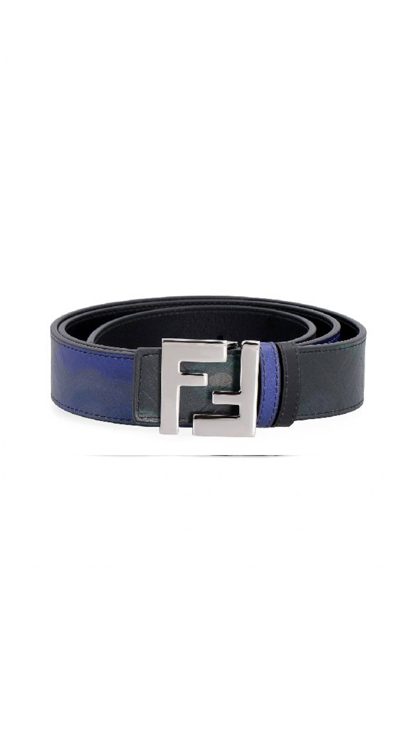 Leather Belt - Dark Blue