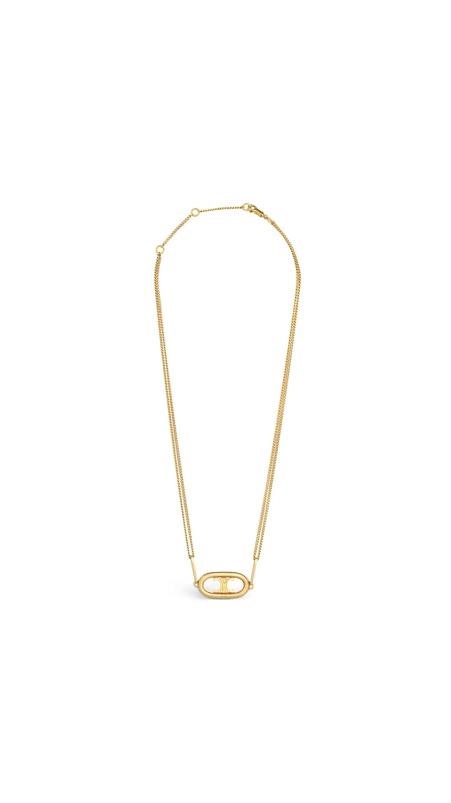 Maillon Triomphe Necklace In Gold Brass - Gold