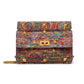 Large Cotton Roman Stud The Shoulder Bag With Chain - Multi