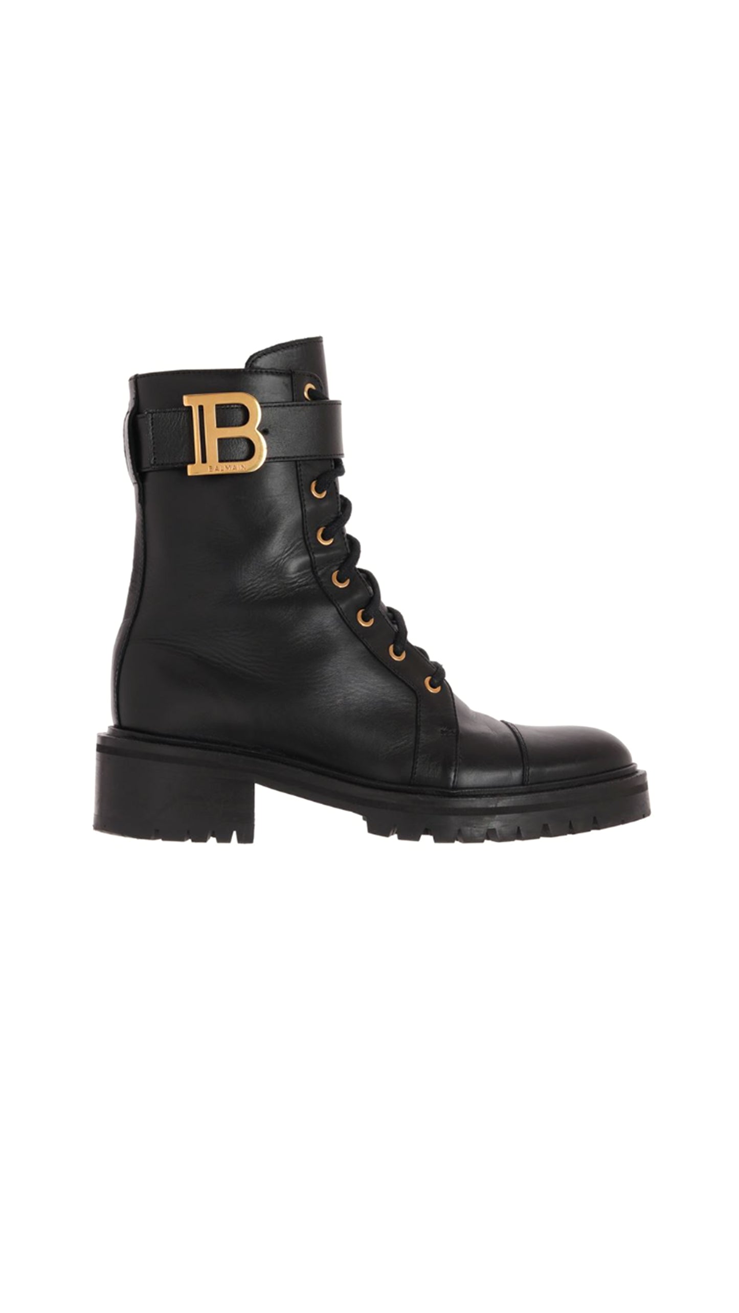 Leather Ranger Romy Ankle Boots - Black