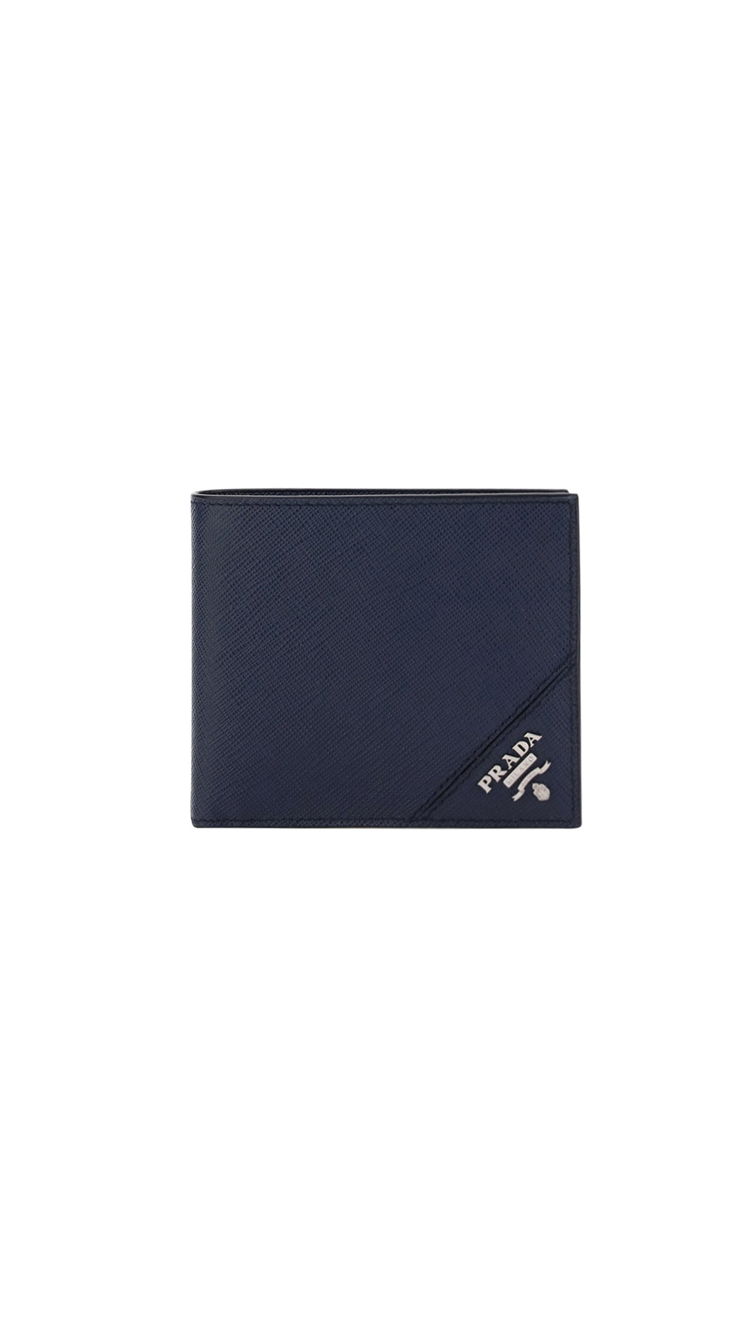 Saffiano Leather Wallet - Navy