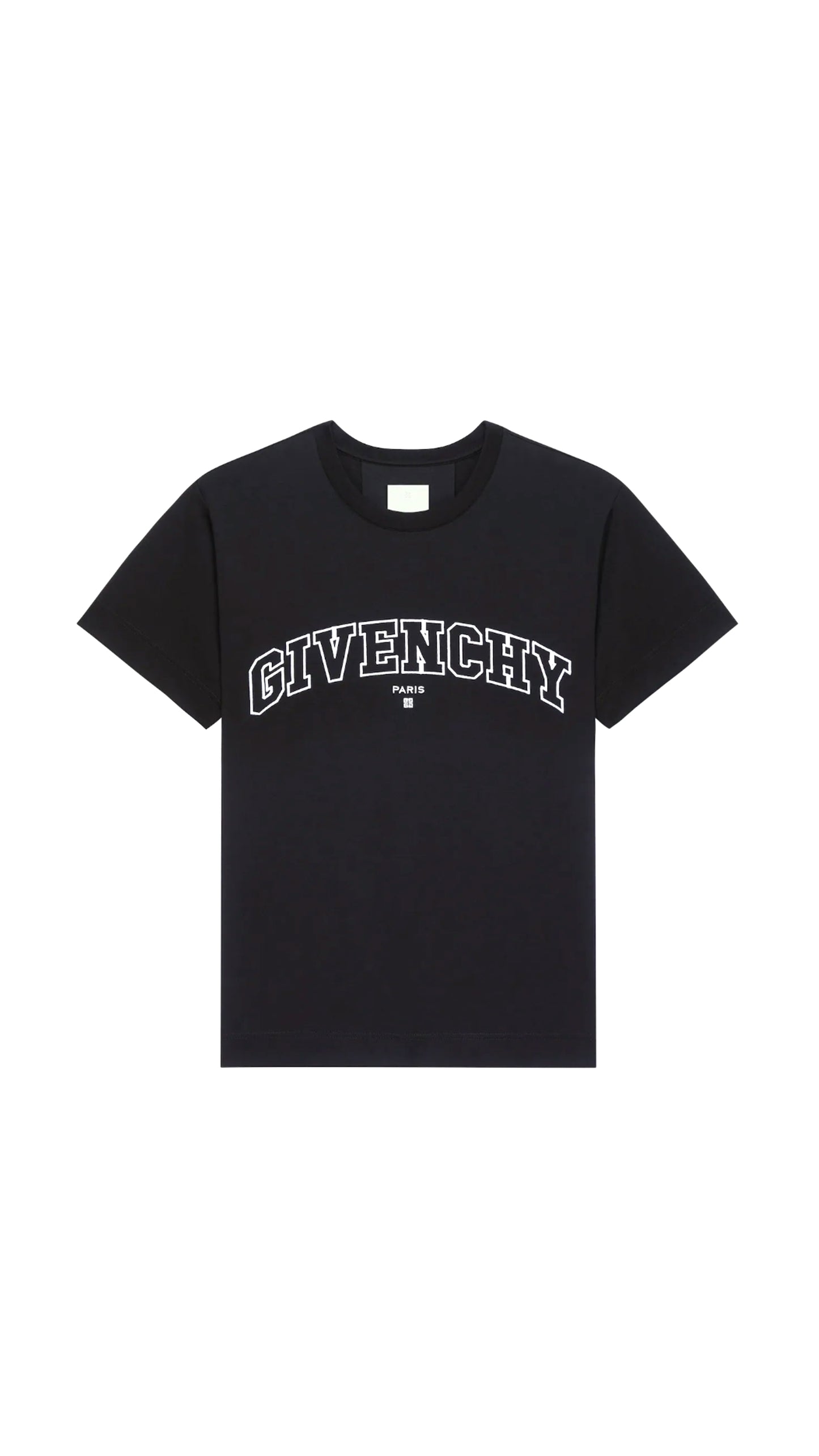 College Embroidered Jersey - Black