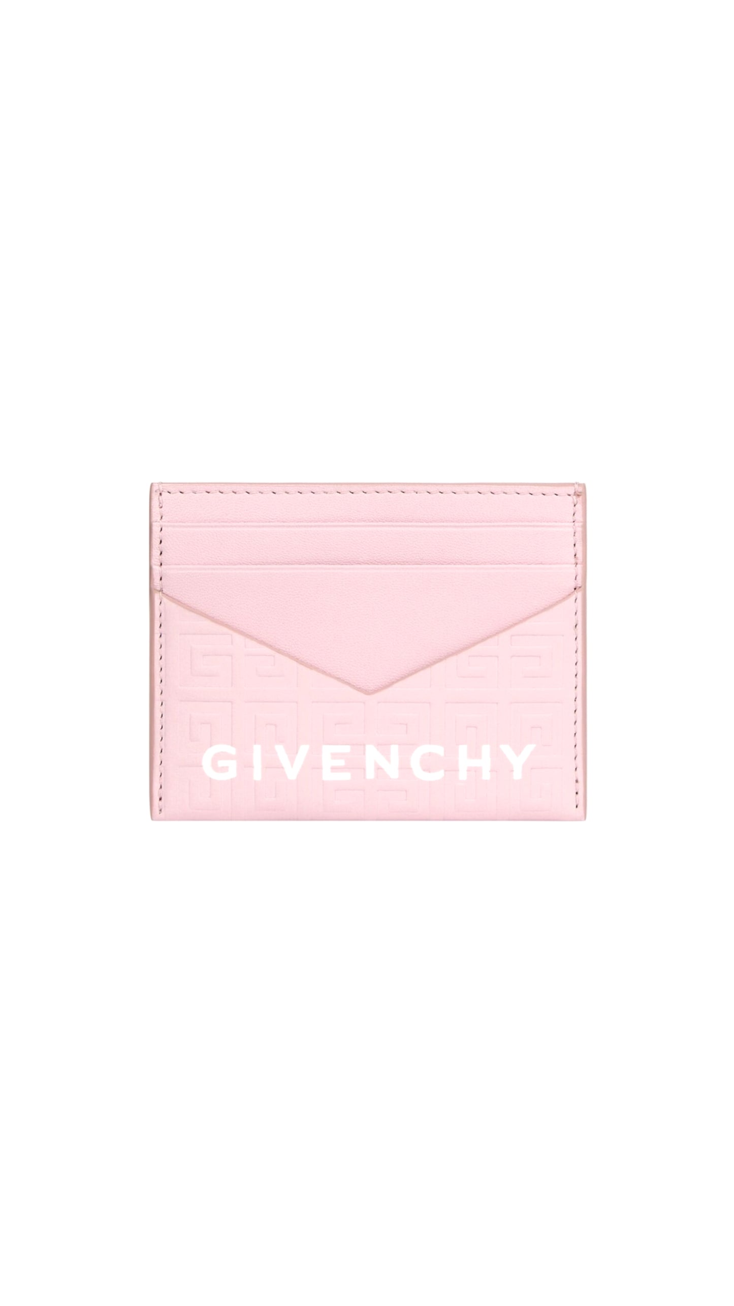 G Cut card holder in 4G leather- Pink