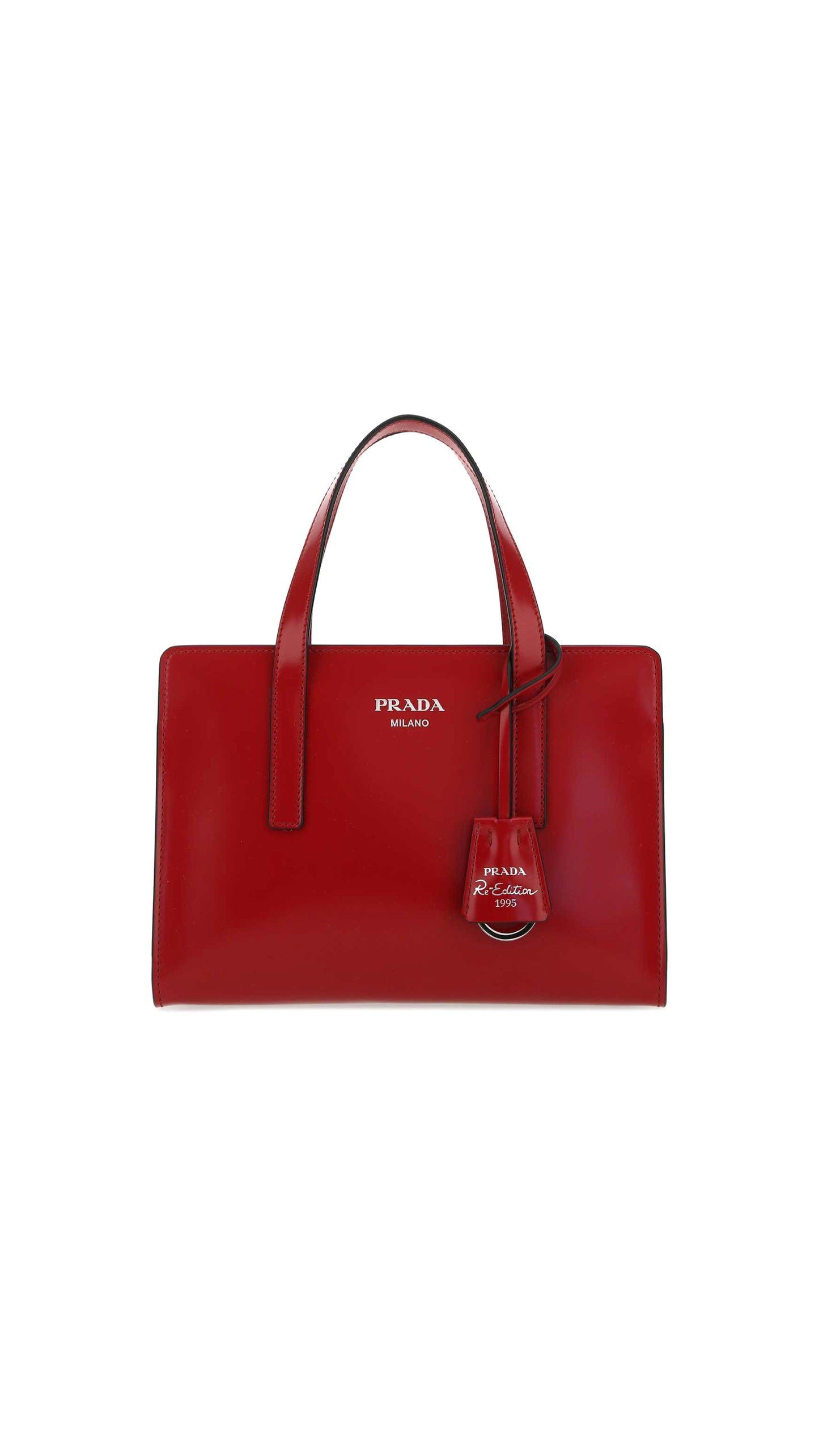 Re-Edition 1995 brushed-leather mini handbag - Red