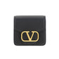 Wallet With Neck Strap - Black