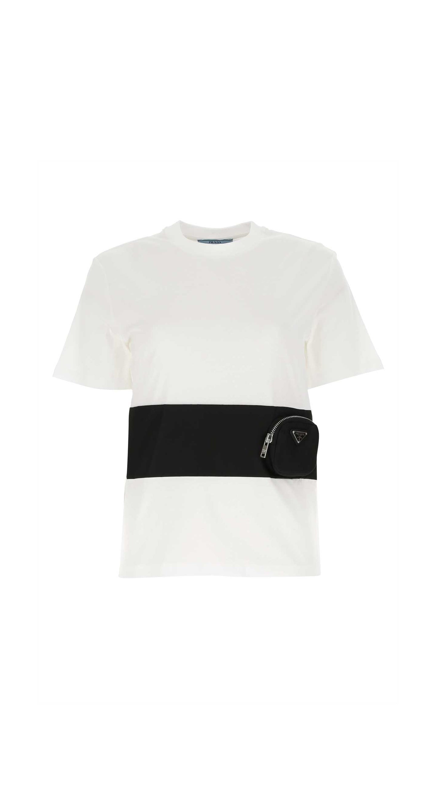 Jersey T-Shirt - White / Black
