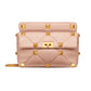 Large Roman Stud The Shoulder Bag In Nappa With Chain - Poudre