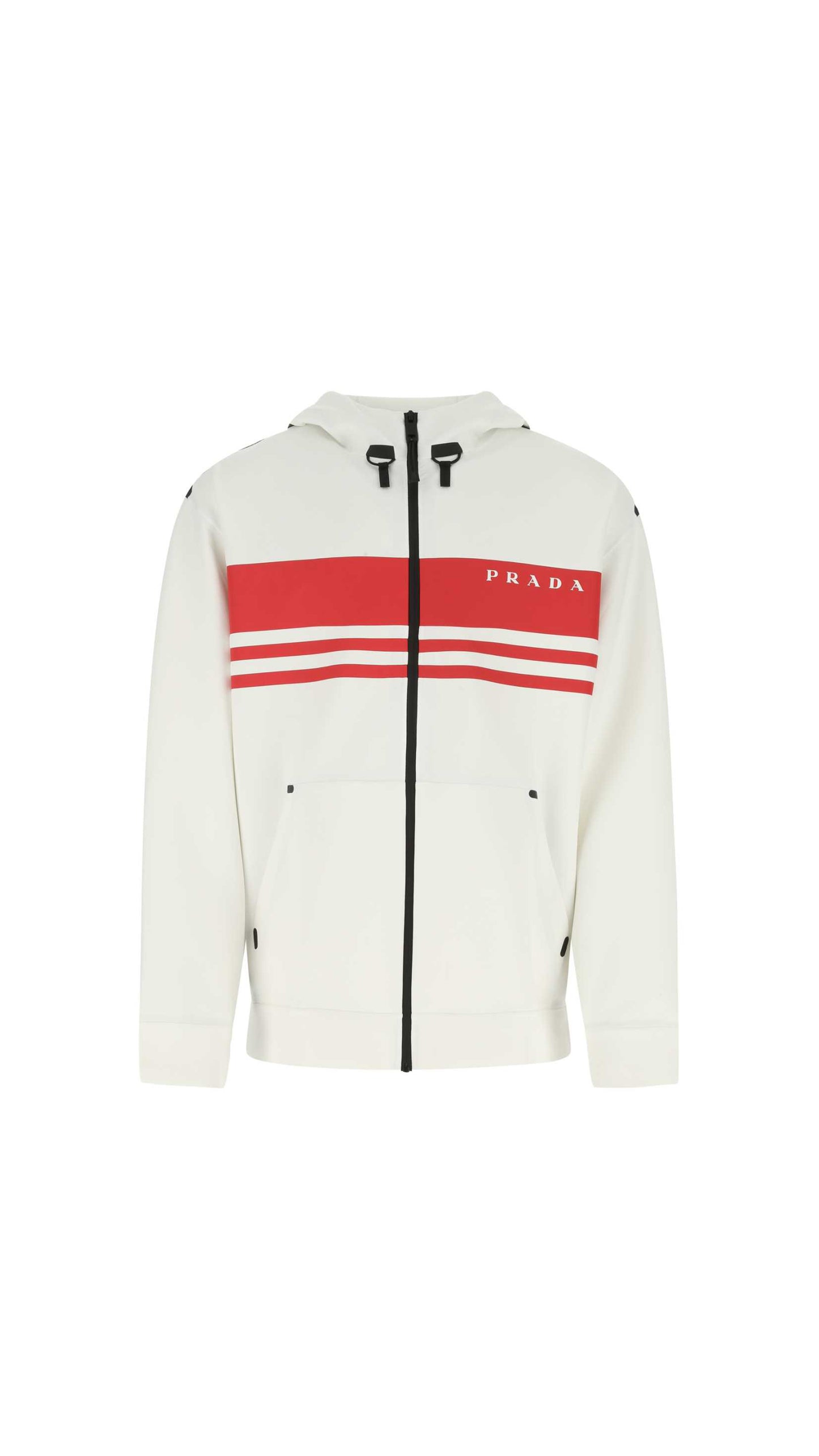 Printed Technical Fabric Jacket - White