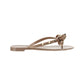 Rubber Rockstud Thong Sandals - Beige
