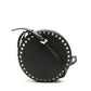 Rockstud Round Shoulder Bag - Black