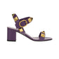 Roman Stud Calfskin Sandal 60MM - Purple