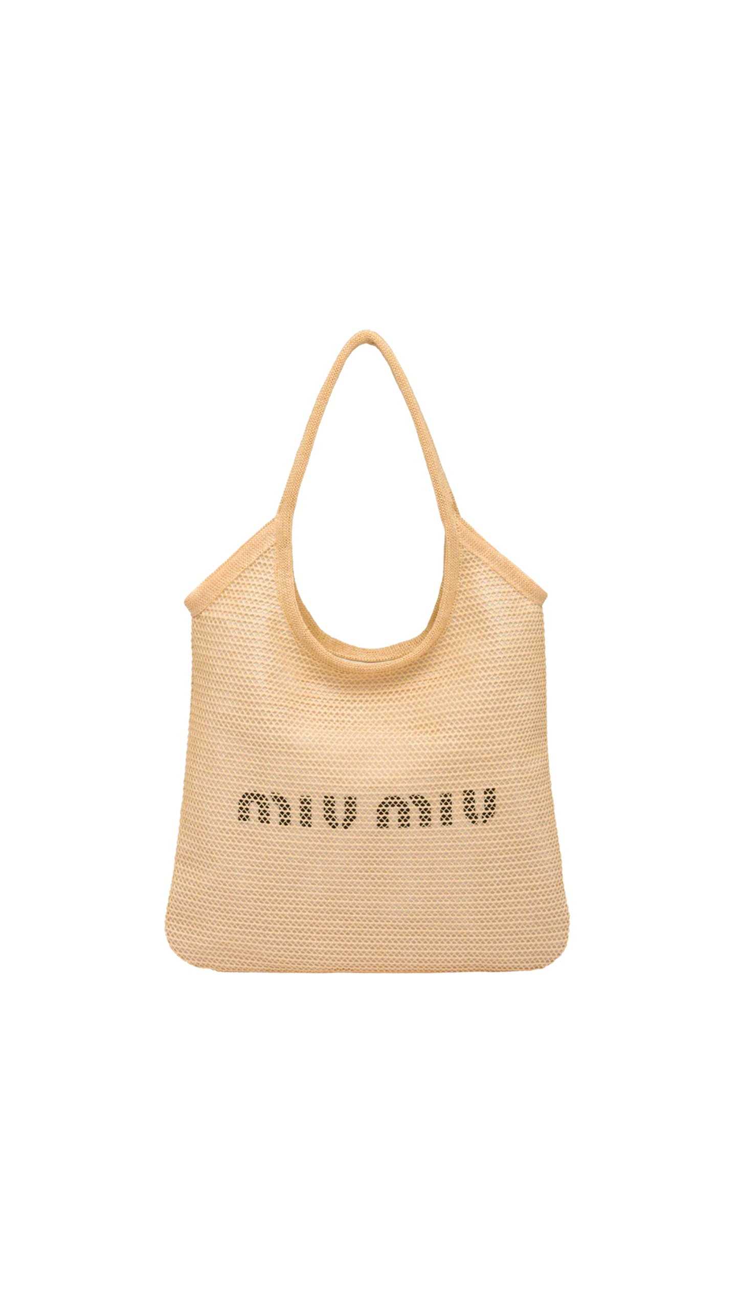 Raffia And Linen Tote Bag