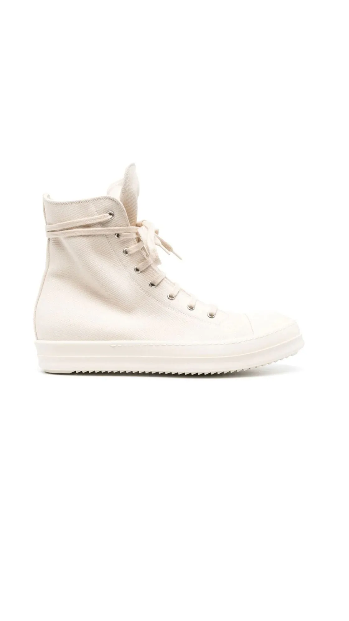 Rick Owens Drkshdw White High Top Sneakers - White