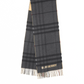 Contrast Check Cashmere Scarf - Archive Beige / Black
