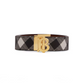 Reversible Monogram Motif Check Belt - Brown / Black
