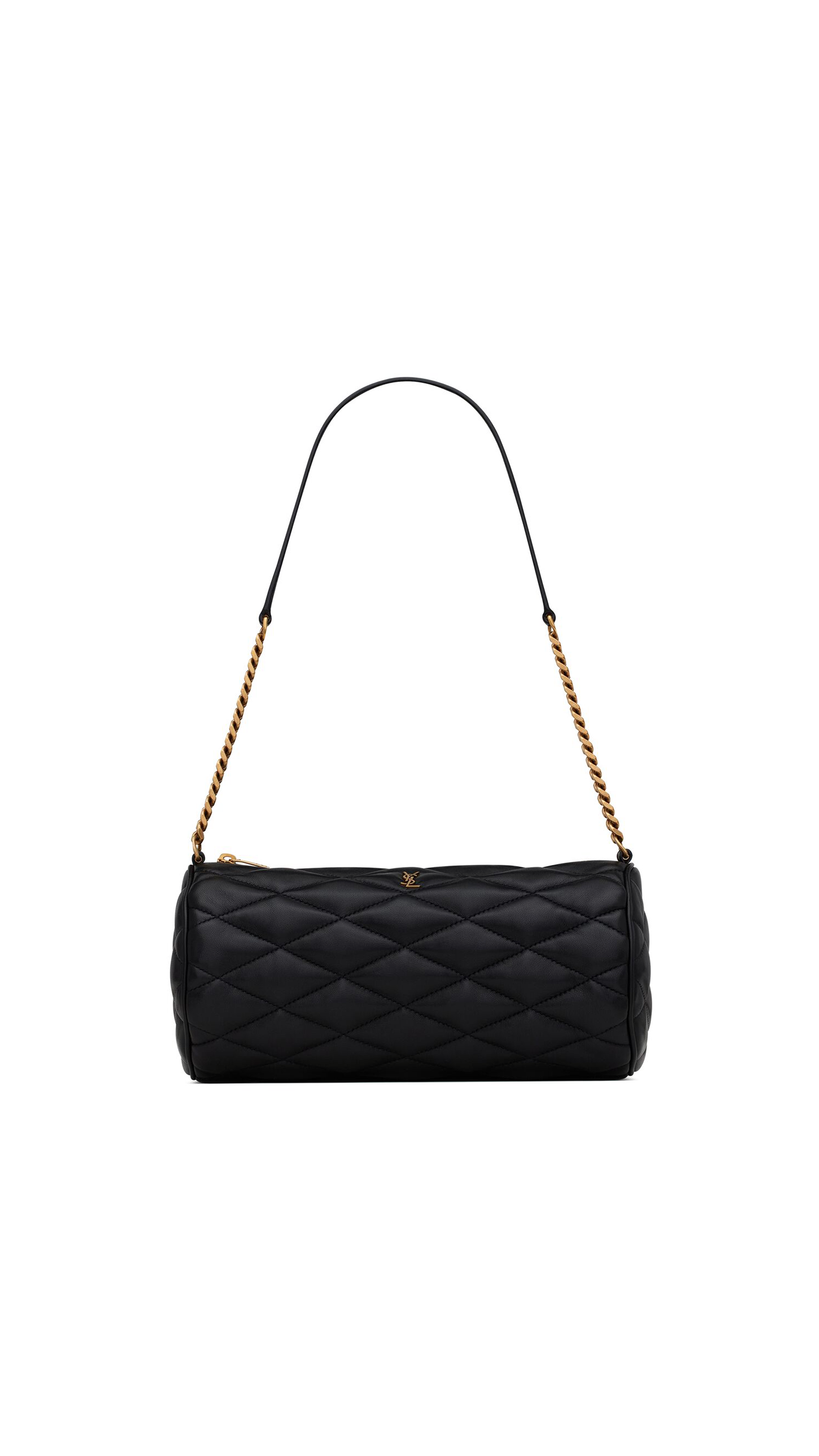 Sade Small Tube Bag in Quilted Lambskin - Noir