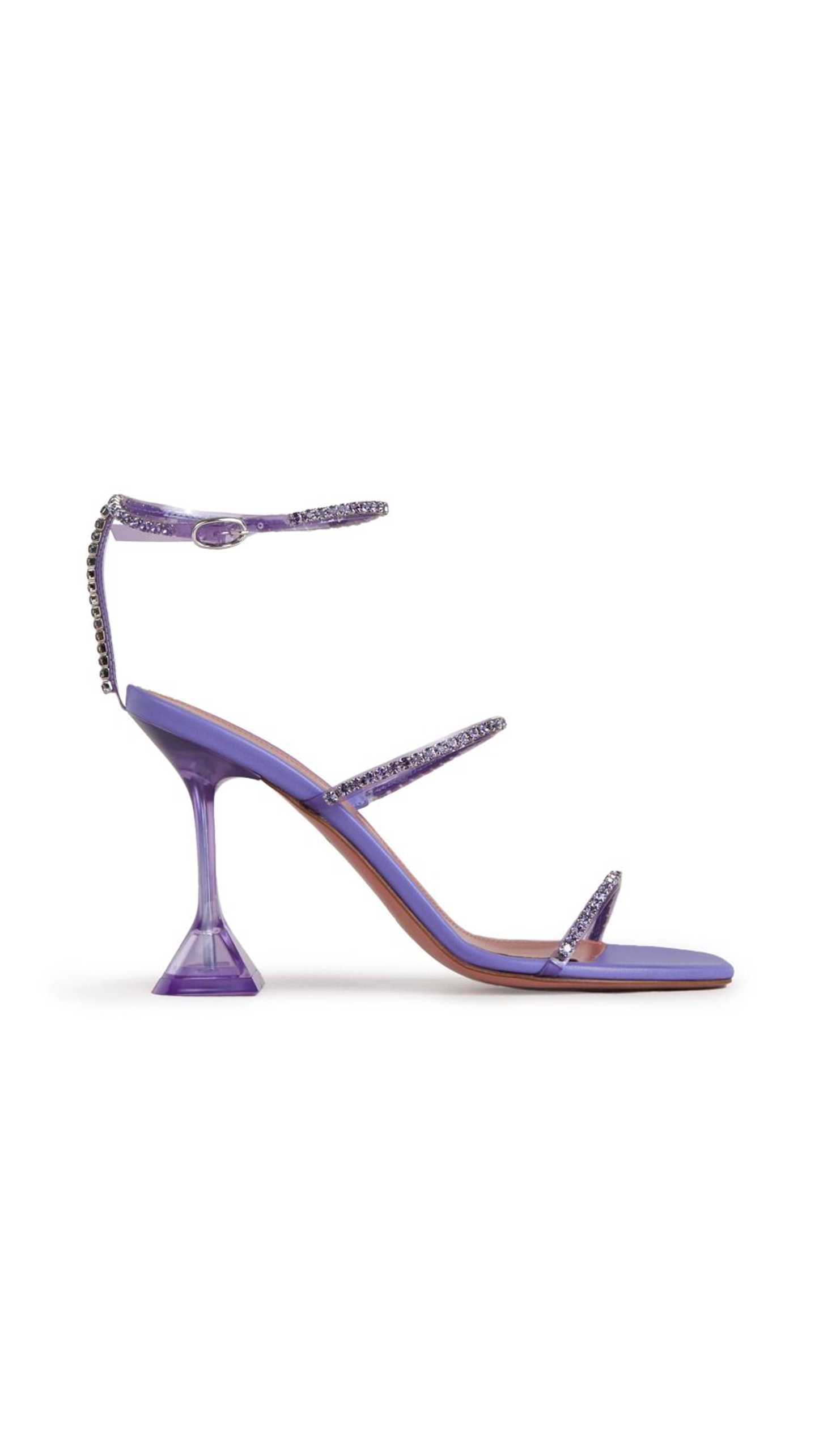 Gilda Glass PVC Sandals - Lilac