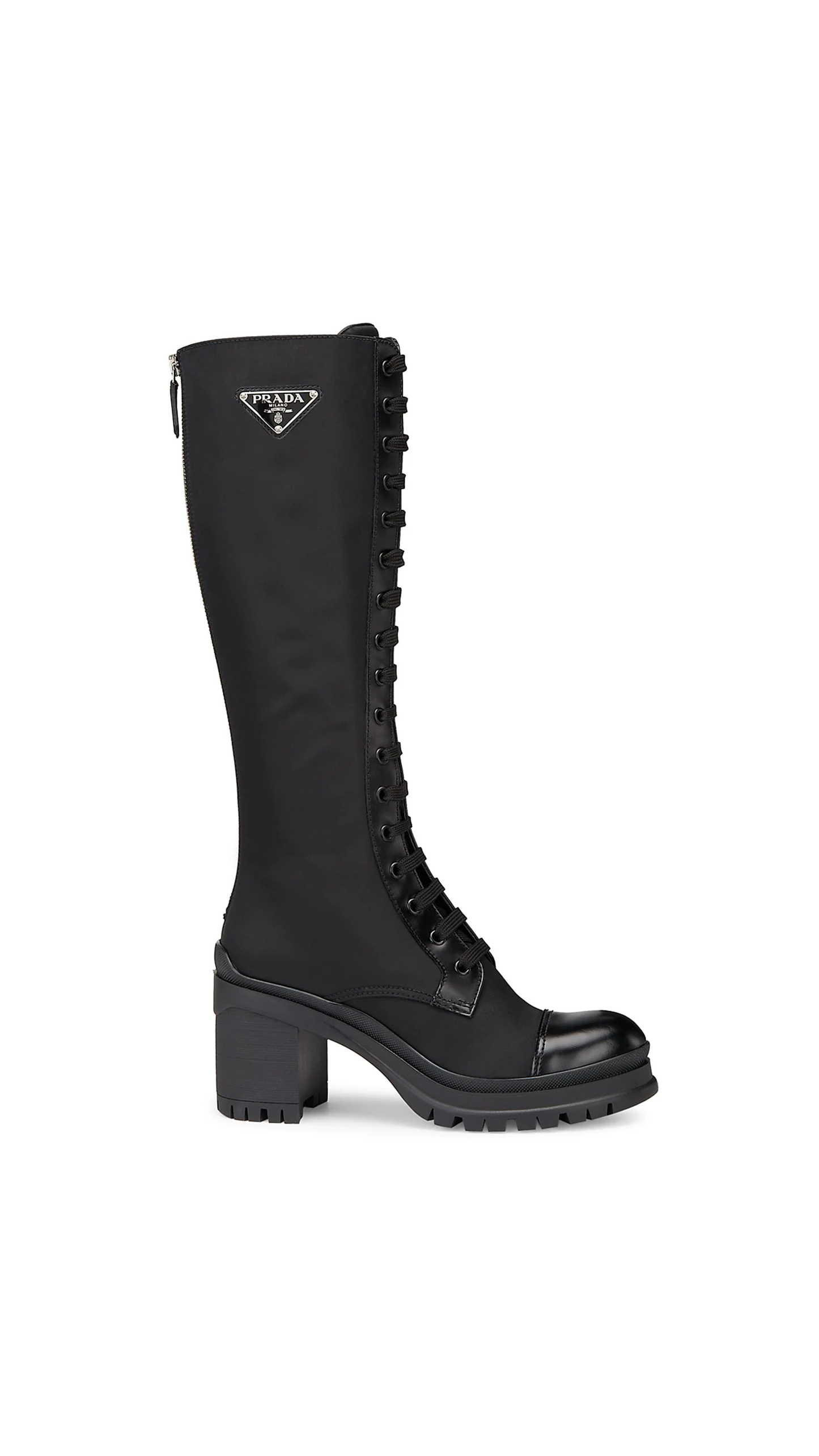 Tronchetti Nylon Knee-Length Boots - Black