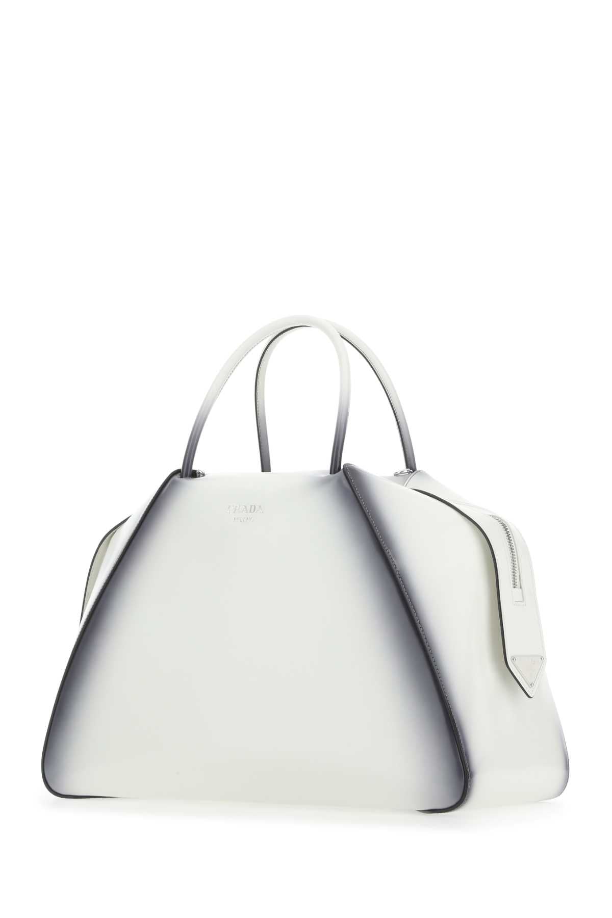 Small Brushed Leather Prada Supernova Handbag - Gradient White