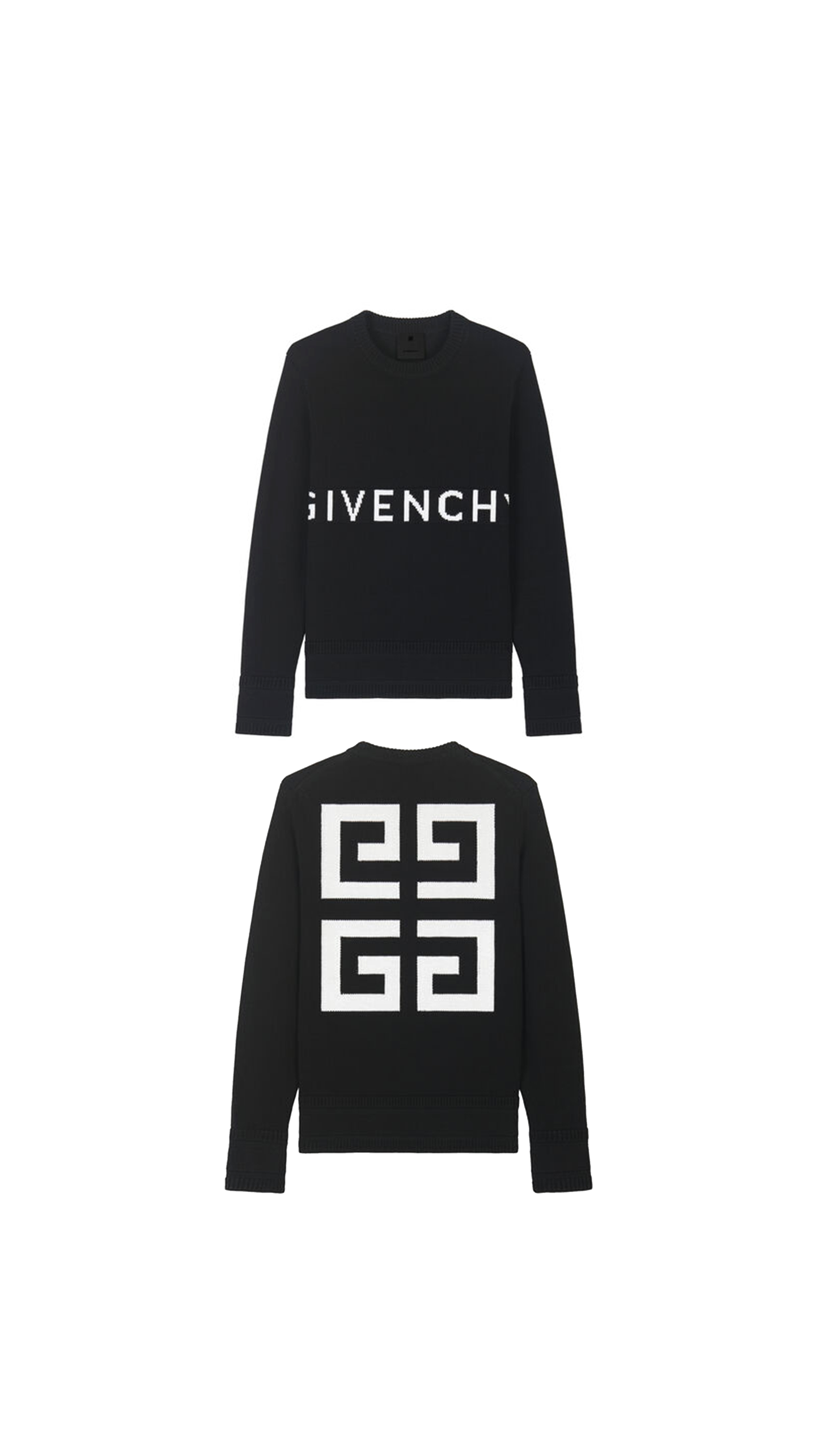 4G Sweater In Cotton - Black