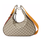 Gucci Attache Large Shoulder Bag - Beige/Ebony