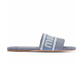 Logo-Jacquard Denim Sandals