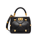 Small Roman Stud The Handle Bag In Nappa - Black