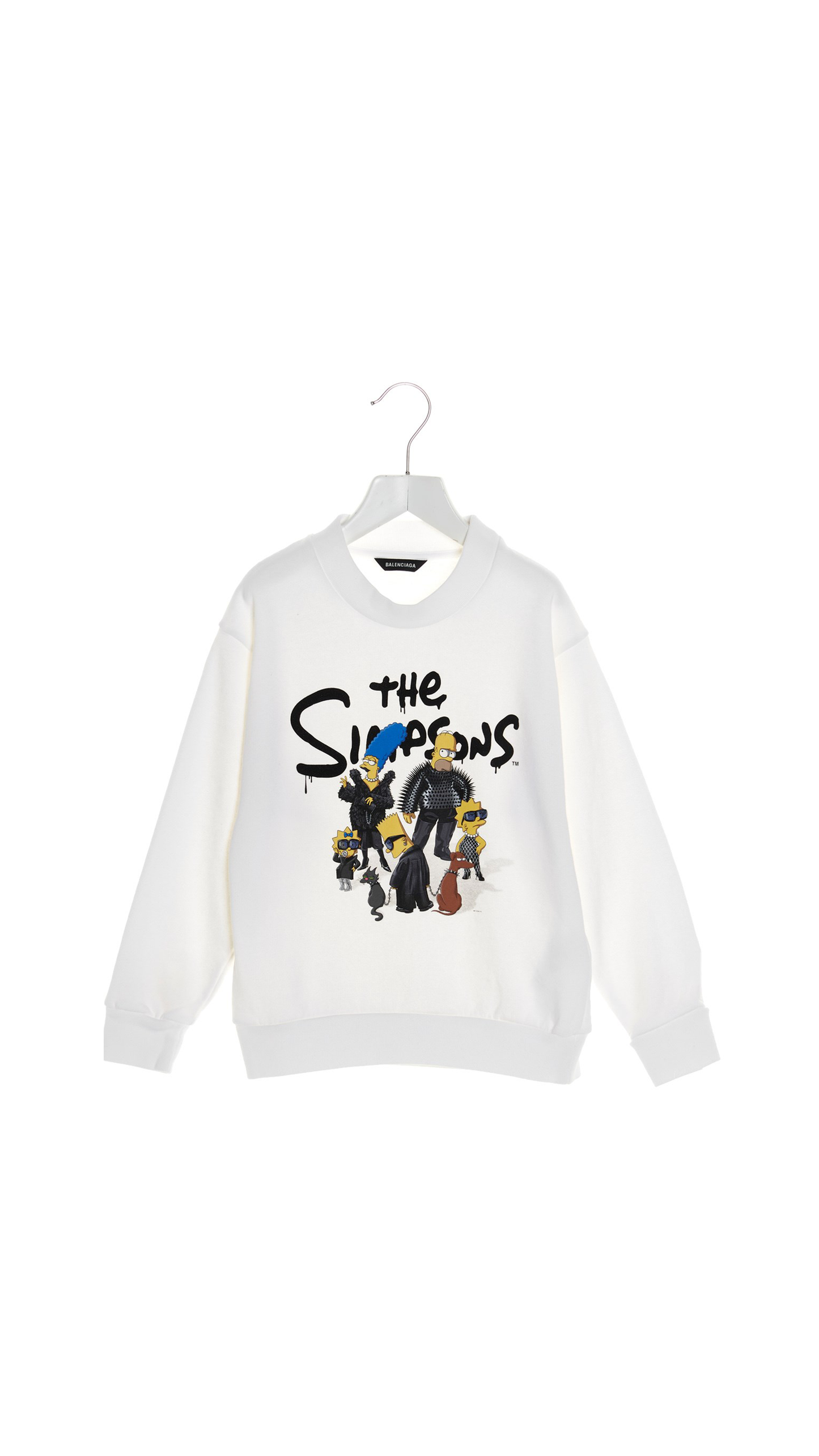 Kids Simpson Sweater - White
