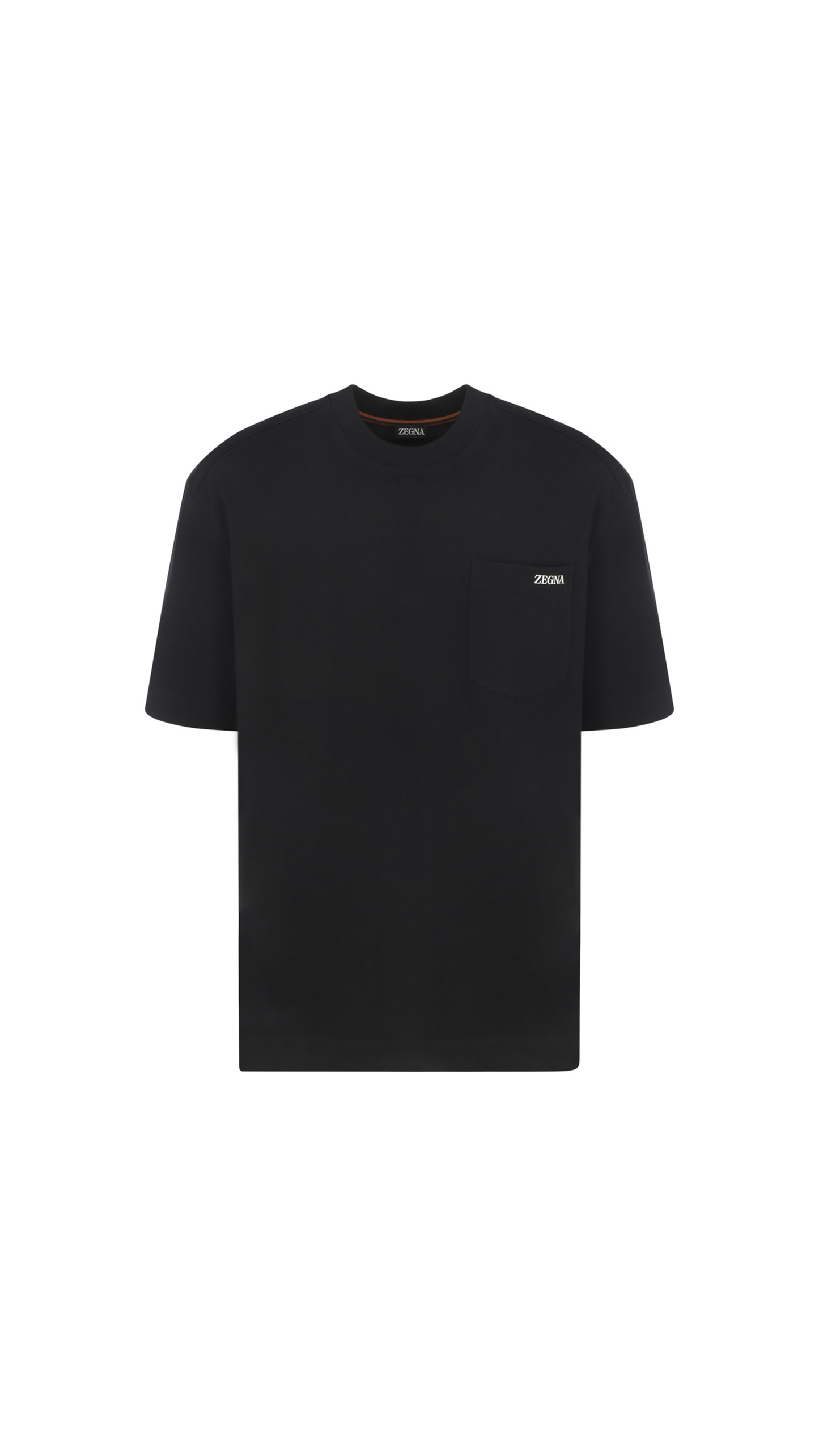 Pure Cotton Short Sleeve T-shirt - Black